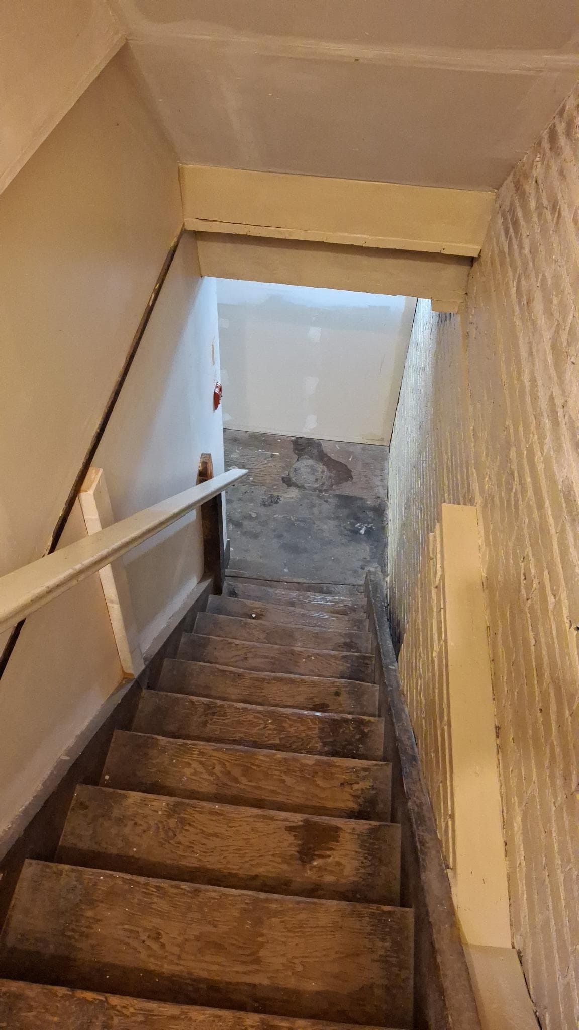 Stairs leading down into the DCTRL space